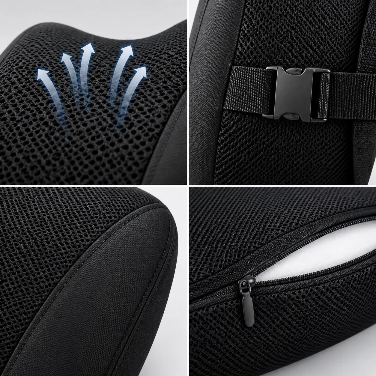 Private Label Memory Foam Car Lumbar Support Gift Set
