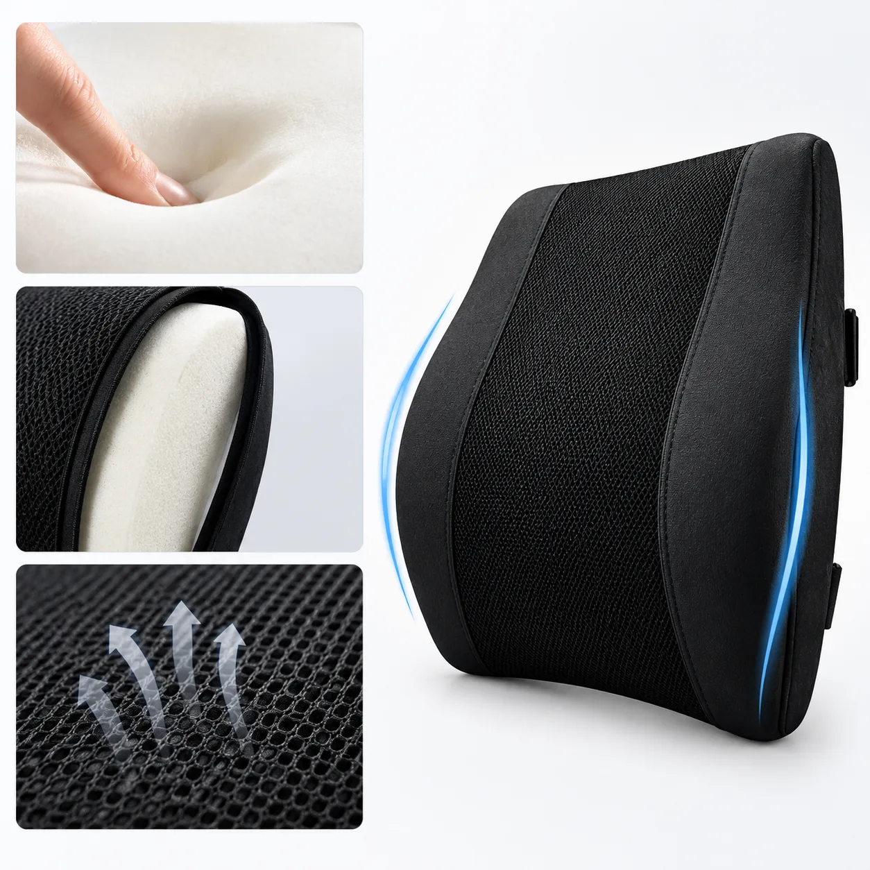Slim Memory Foam Car Lumbar Support