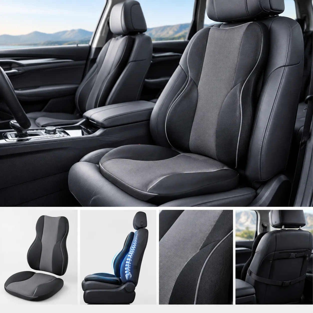 2-in-1 Lumbar & Seat Support