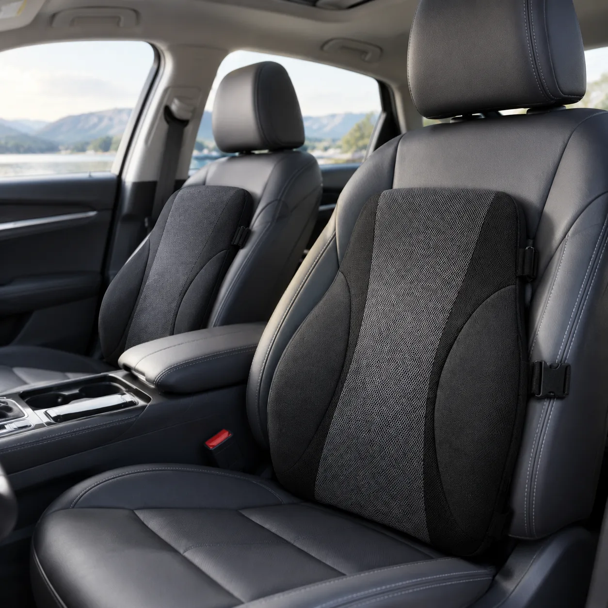Ergonomic Memory Foam Full-Back Car Support Cushion