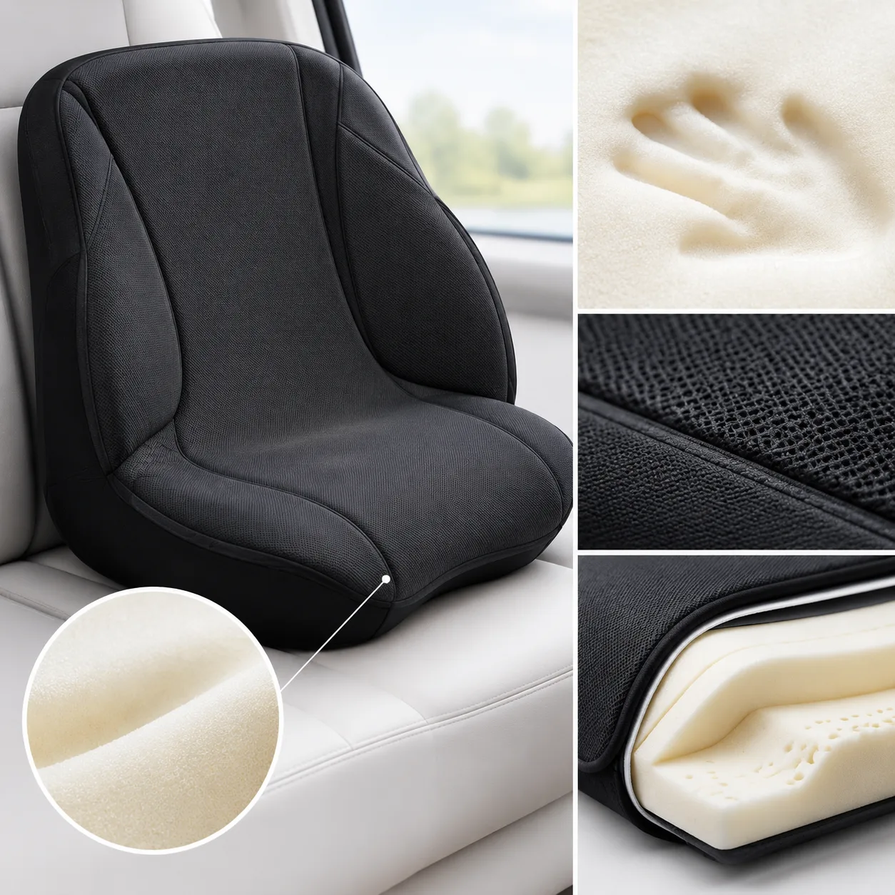 High-Resilience Memory Foam Car Seat Cushion
