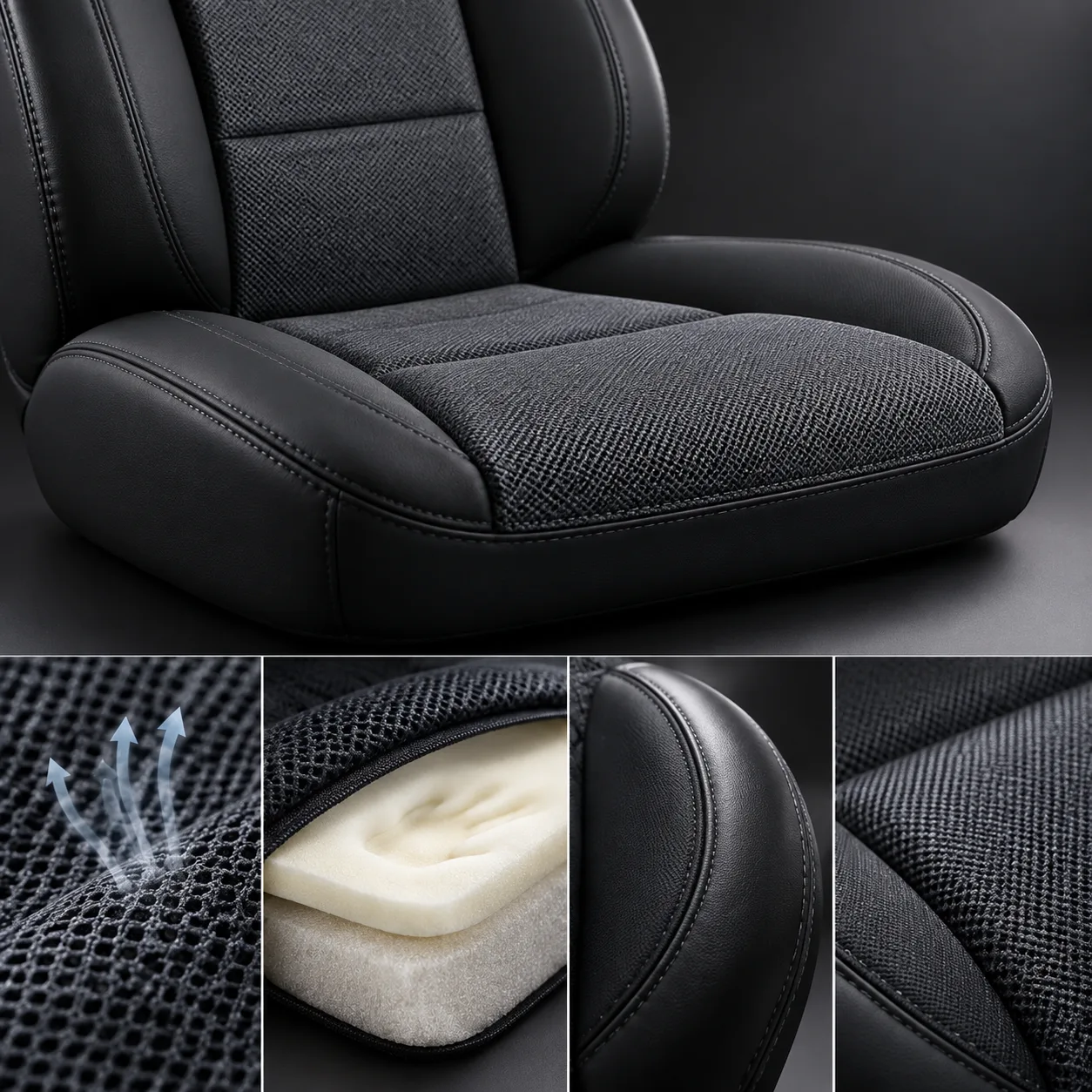 Heavy-Duty Truck Memory Foam Seat Cushion