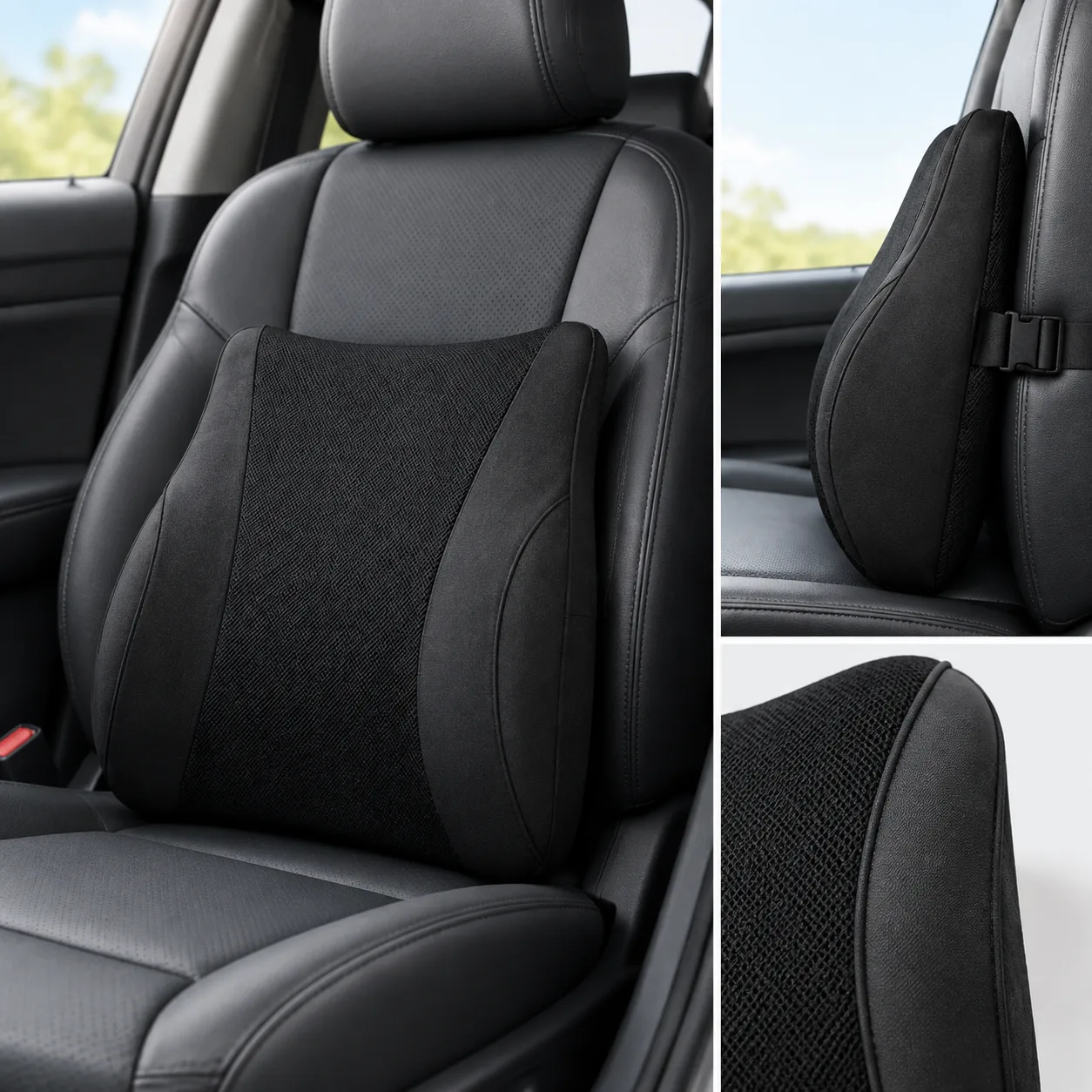 Private Label Memory Foam Car Lumbar Support Gift Set