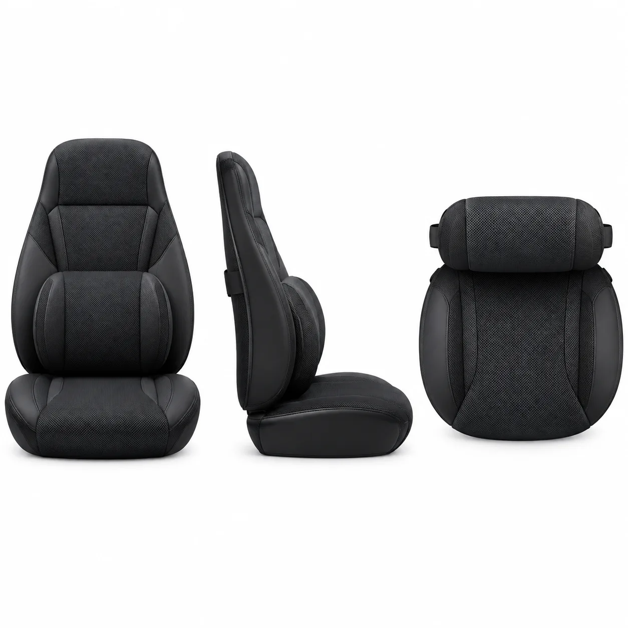 3D Breathable 2-in-1 Memory Foam Car Seat Support