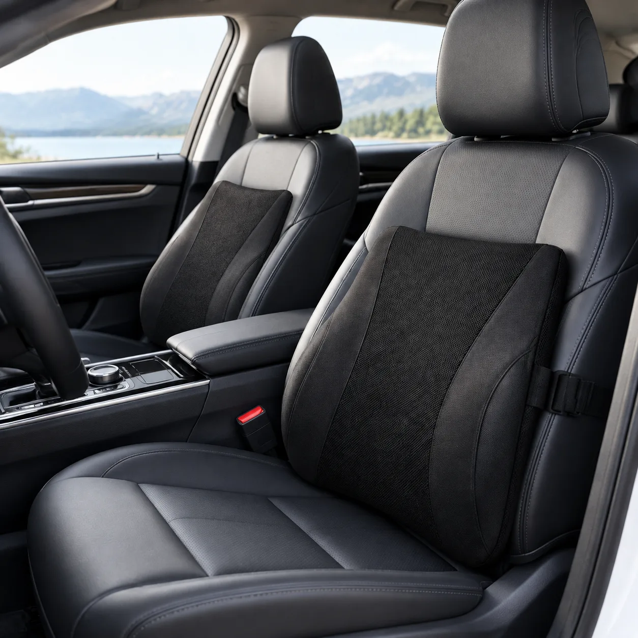 Private Label Memory Foam Car Lumbar Support Gift Set