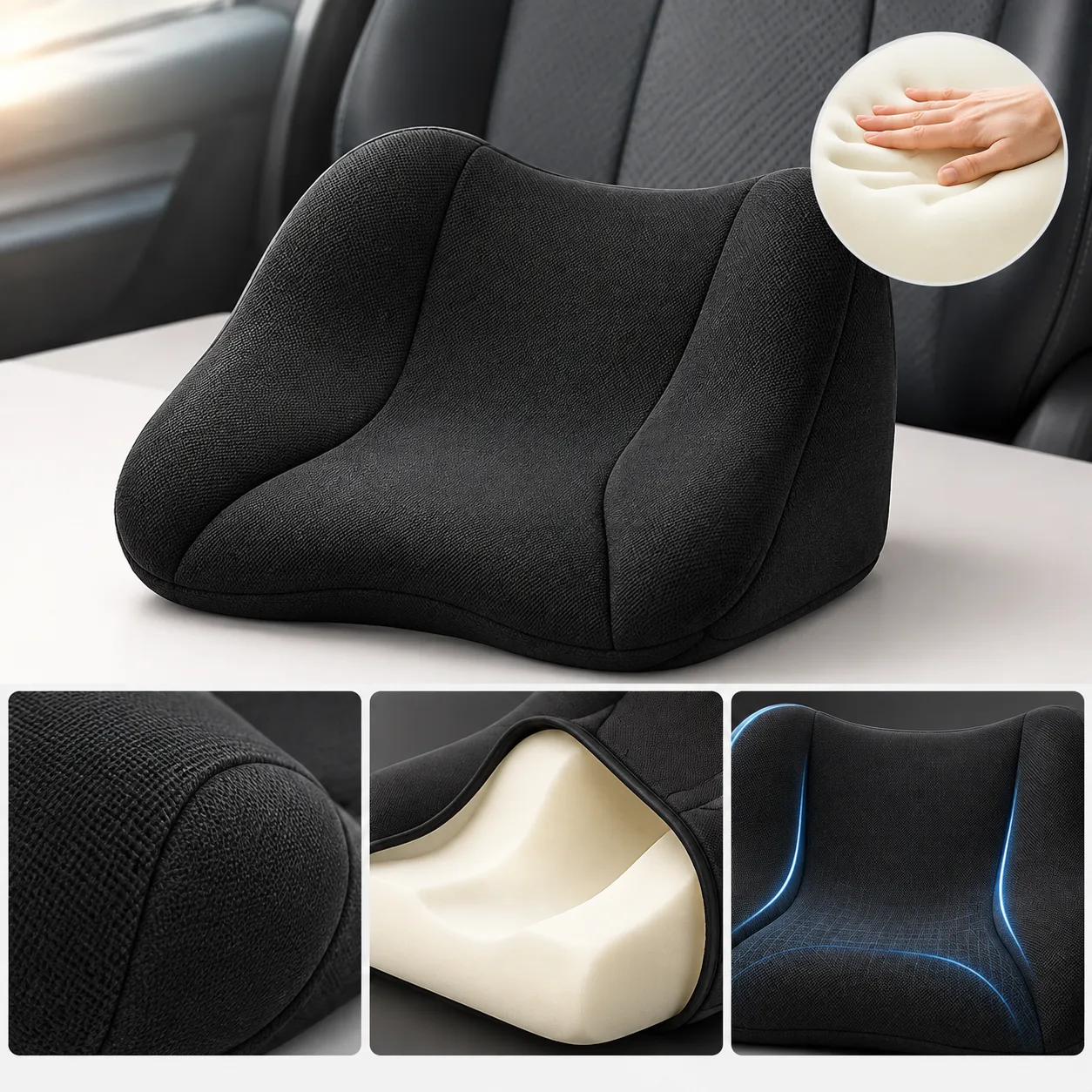 Long-Haul Driving Memory Foam Car Seat Cushion