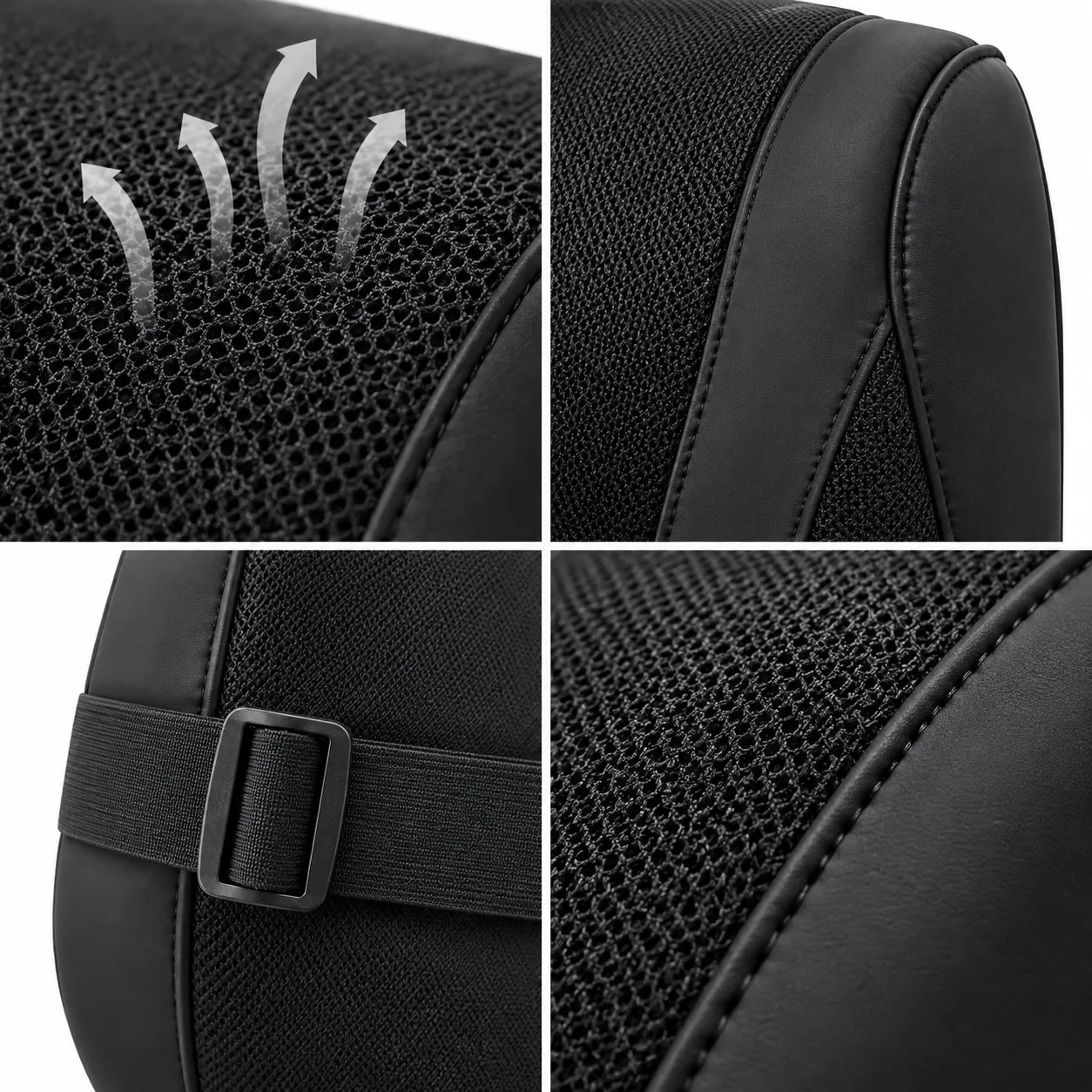 2-in-1 Memory Foam Car Lumbar & Seat Cushion