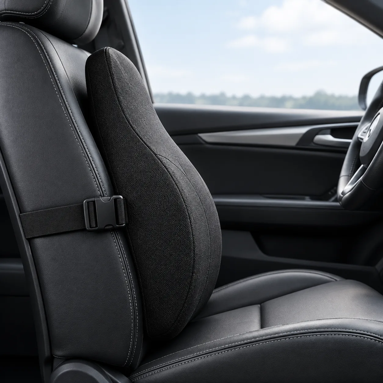 Foldable Portable Memory Foam Car Back Support