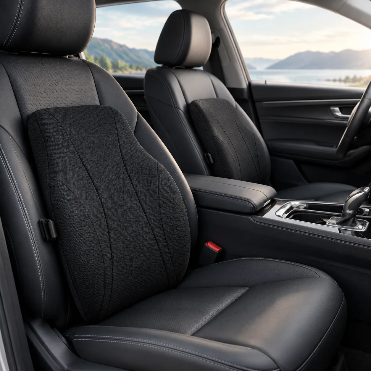Foldable Portable Memory Foam Car Back Support