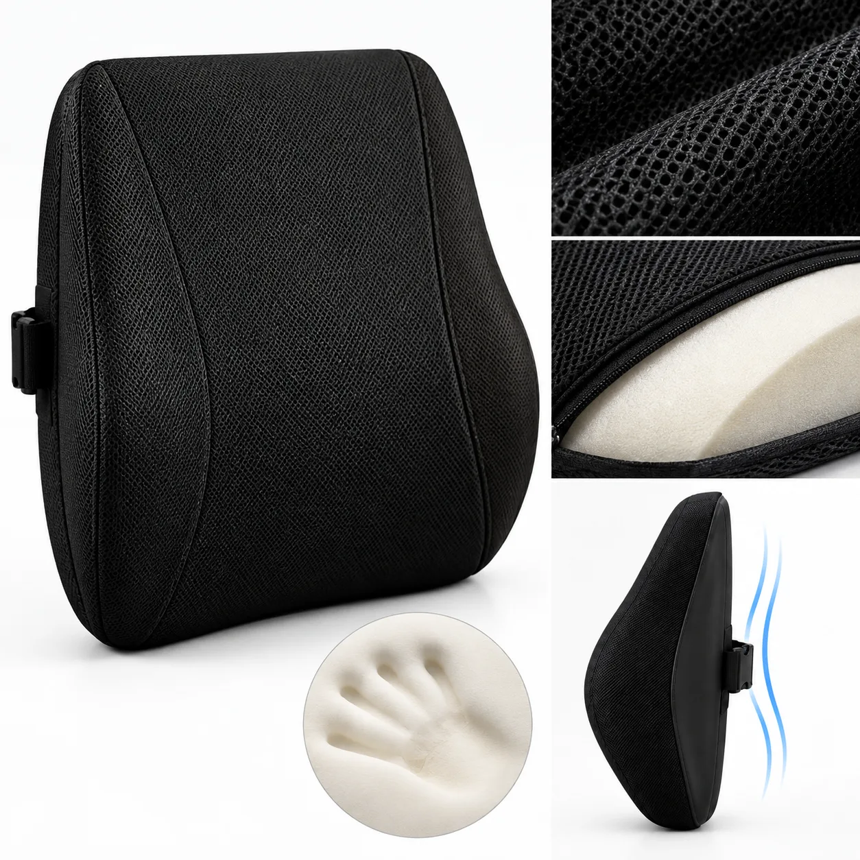 Memory Foam Truck Driver Lumbar Support