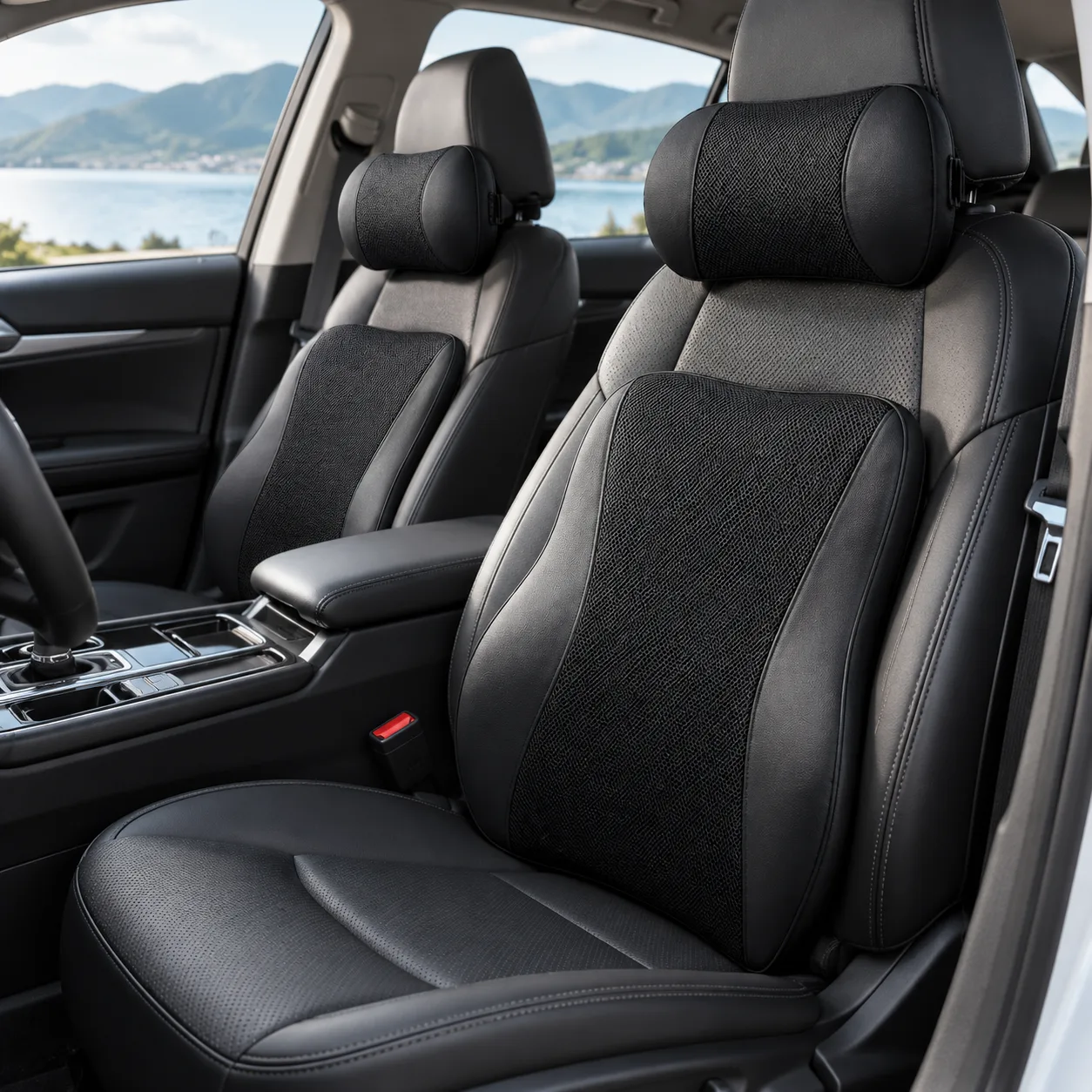 3D Breathable Memory Foam Car Lumbar Support