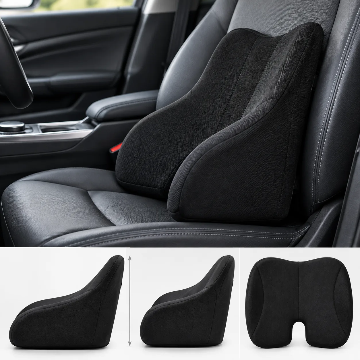 Ergonomic Memory Foam Car Seat Cushion