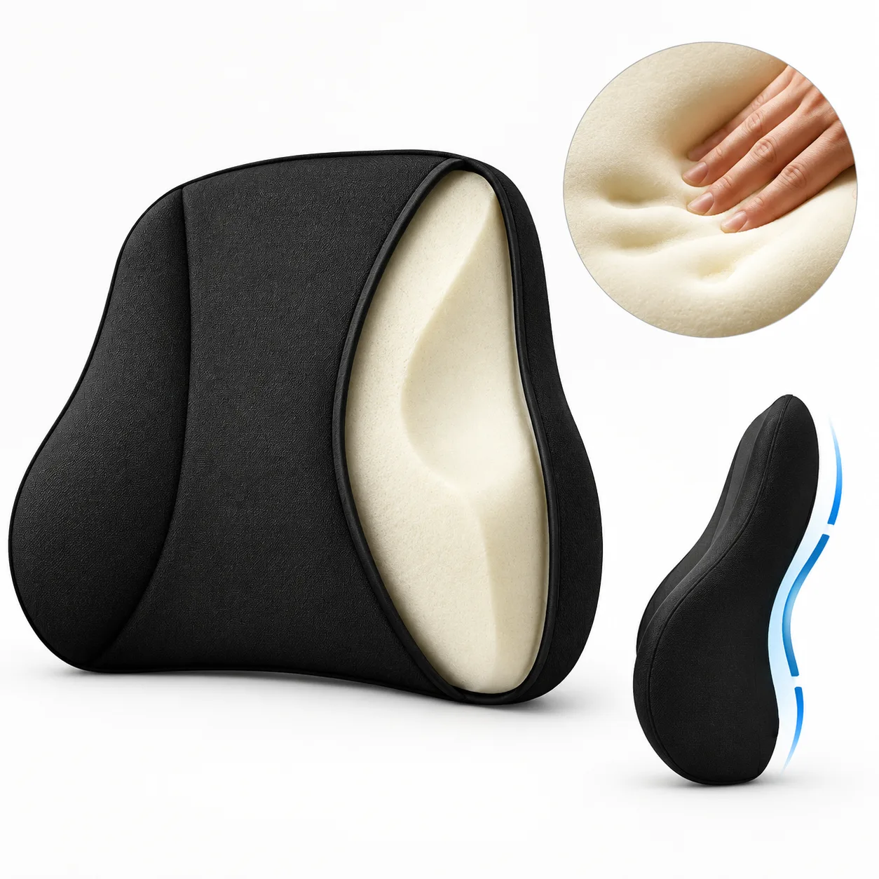 Long-Haul Driver Memory Foam Seat Support Cushion
