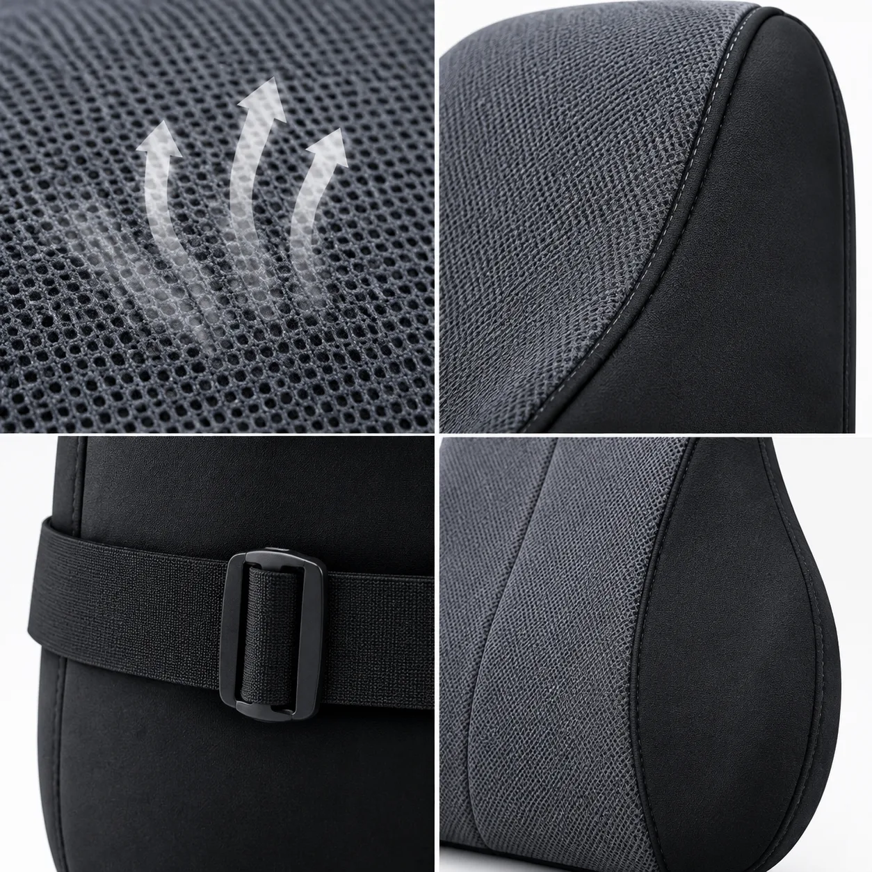 Ergonomic Car Driver Memory Foam Support Cushion